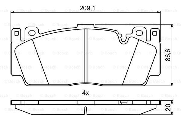 ÖN BALATA BMW 5 F10 6 F12 F13 2013-2016