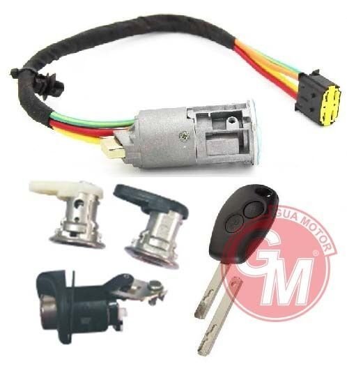 KONTAK - ANAHTARI 4LÜ SET DACIA LOGAN-SANDERO R.TRAFIC 2 2012- 2010-ALARM DÜĞMELİ ANAHTAR İLE