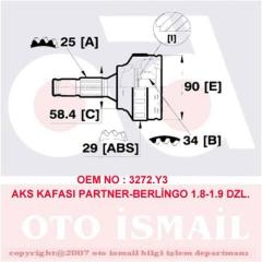 x AKS KAFASI DIŞ PARTNER-BERLINGO-XSARA 1.8-1.9D 96 ABS Lİ 15-1302