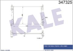 RADYATÖR DOBLO 1.4-1.3 DMTJ 10 COMBO 1.3 CDTİ 12 MEKANİK AC /- 620x400x16