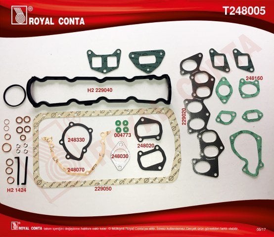 TAKIM CONTA SİLİNDİR KAPAK CONTASI CONTASIZ BOXER-JUMPER 1.9