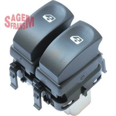 CAM AÇMA ANAHTARI ÖN SOL ÇİFTLİ RENAULT CLIO 3(10 FİŞLİ(BEYAZ)