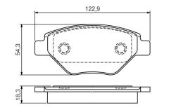 ÖN FREN BALATASI MEGANE 2 02 08 1.4 54x122x18