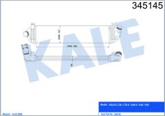 TURBO RADYATÖRÜ INTERCOOLER VOLVO C30 06-12 -S40 04 V50 04 1.6D-2.0D- C70 2.0D 08 658x157
