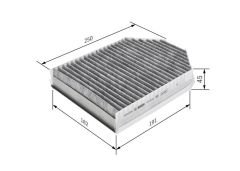 x POLEN FİLTRESİ JAGUAR XK 8 COUPE-XK COUPE-XK CABRIOLET 4.2-5.0 02 KARBONLU