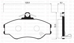ÖN FREN BALATA HYUNDAI H100 2.5L D4BA 4D55 4D56 PANELVAN 94-05