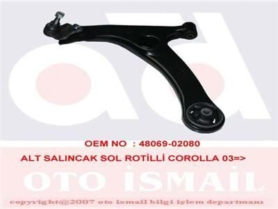 ALT SALINCAK SOL ROTİLLİ COROLLA 03