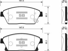 ÖN FREN BALATA OPEL ASTRA J 10- / MOKKA 13- / ZAFIRA C 11- / CHEVROLET CRUZE 1.6L J300 09- / TRAX 1.4L 1.6L 11- 16 İNÇ 300mm