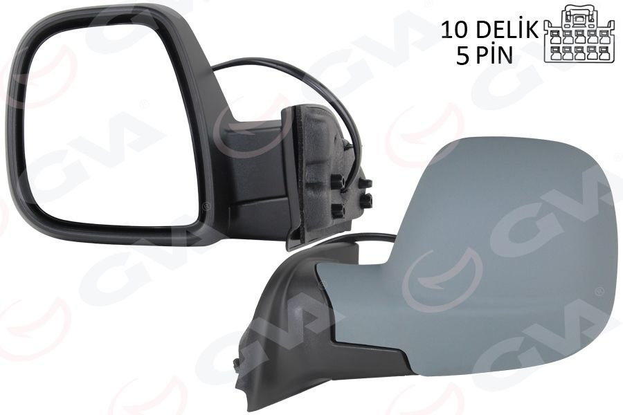DIŞ DİKİZ AYNASI FIAT YENİ DOBLO COMBİ- CARG0 ELEKTRİKLİ ASTARLI REZİSTANSLI SOL 23-
