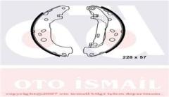 ARKA PABUÇ BALATA TRANSİT TOURNEO CONNECT 1.8 1.8Dİ 1.8TDCİ 02-12.2013 228x57