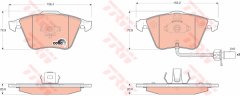 ÖN BALATA AUDI A6-A8 2.0 3.0 TDI 3.2 FSI 06 GDB1617-GDB1554