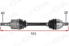 ÖN AKS KOMPLE SOL FORD MONDEO 4 2.0 TDCI 07>14 OTOM.