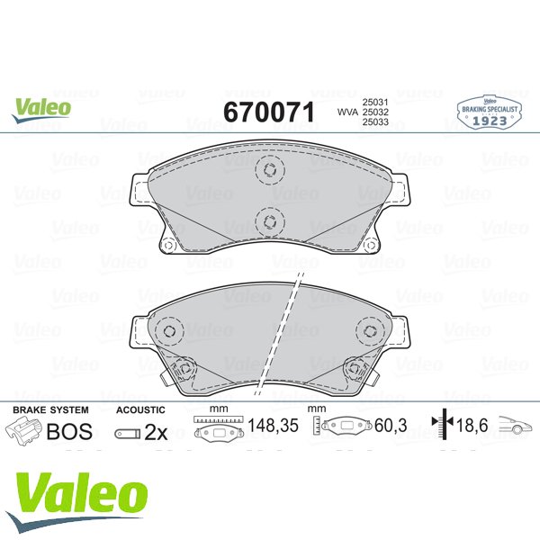 ÖN BALATA 15 INC ASTRA J 1.3 CDTI-1.4-1.4 TURBO-1.6 1.7 CDTİ 2.0CDTİ 10 AVEO 11 CRUZE 11