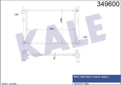MOTOR SU RADYATORU FIESTA 5 FUSION 01 08 1.25 1.4 16V 1.6 16V MAZDA 2 1.4 16V 1.6 16V 02 OLCU 500 358 16
