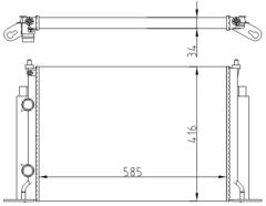 RADYATOR MECHANİCAL MT 585 416 34 STİLO 1.9D 2001 61885A