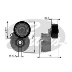 ALTERNATÖR GERGİ RULMANI KÜTÜKLÜ PARTNER-P206-306-307-BOXER-BERLINGO-JUMPY-JUMPER 1.9D-2.0D