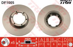 ÖN FREN AYNASI R12 -TOROS R5 75/85 228x10x6DL