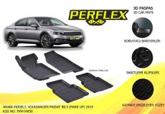 PERFLEX 3D X-MAT HAVUZLU PASPAS ÇEŞİTLERİ SİYAH X-MAT PASPAS VW PASSAT B8.5 2020 3D X-MAT 5 PCS