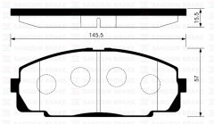ÖN BALATA HILUX 3 PICKUP 2.5D 2.5D4D 3.0D 07 GDB770-GDB3528-GDB3534