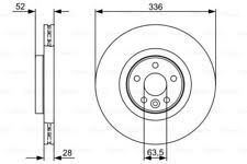 ÖN FREN AYNASI HAVALI VOLVO S60 2 10>15 S80 2 06> V60 1 11>15 V70 3 07>15 XC70 2 09>15 336cm CAP