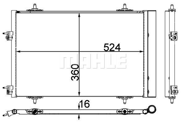 KLİMA KONDENSERİ RADYATÖRÜ PEUGEOT P508 10 CITROEN C5 10 1.6 HDI DV6 THP-VTI EP6