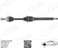 ÖN AKS KOMPLE SAG VOLVO S40 1 V40 1 1.8-2.0 97 04