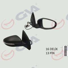 DIŞ DİKİZ AYNASI SAĞ GOLF 09 ELEKTRİKLİ ISITMALI SİNYALLİ KONVEKS 6 FİŞ VM- 6197EHPR
