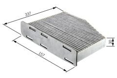 POLEN FİLTRESİ P206 98- 1.1i-1.4i-1.4HDI-1.6i-1.6 16V-1.9D