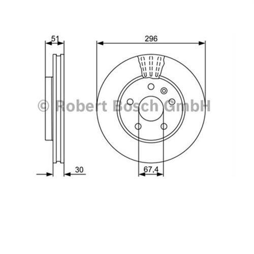 ÖN FREN AYNASI INSIGNIA A 08 SAAB 9-5 YS3G 10 16 JANT 296x30x5DLxHAVALI 13501307-569063