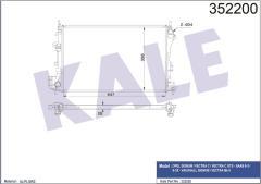 SU RADYATÖRÜ OPEL VECTRA C 1.6 1.8 1.6 16V 02-08 SAAB 9-3 1.8 2.0T 03-15 MT AC NAC BRAZING 650x398x26