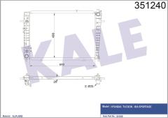 RADYATÖR HYUNDAI TUCSON-KIA SPORTAGE 04 2.0 CRDİ 640x462x18 OTOMATİK