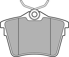 ARKA FREN BALATASI PEUGEOT P407 1.6 HDI 1.8-2.0 04> 607 00> CITROEN C5 08>