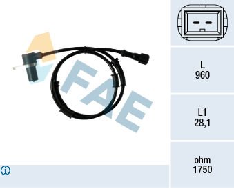 ON ABS SENSORU VOLVO S40 1 644 1.6 99 04 V40 645 95 04