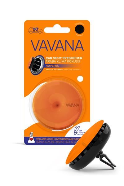 SPIN ARABA KLİMA KOKUSU HOPEFUL VANİLYA VE KARAMEL 9cm-3cm-17cm