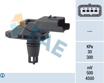 BASINÇ MAP SENSÖRÜ P207-P208-P301-P308-P407-P508-P2008-P3008-P5008-RZC-EXPERT-PARTNER-BERLINGO-C3-C4 -C5-DS3-DS4-DS5 1.6 HDI-2.0 HDI DV6C-DV6DTED-DV10CTED FOCUS 3-MONDEO 1 1.6-2.0 TDCI