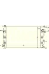 RADYATOR FLUENCE 1.5DCI MEK. 630X368X34 637616