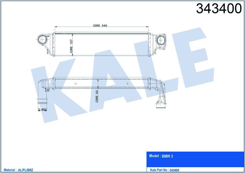 TURBO RADYATORU BMW E46 M47 M57 99 03