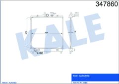 RADYATÖR AL/PL/BRZ PICANTO 375X388X16