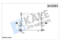 BRAZING VERSİYONU KL356320 RENAULT TRAFIC 3 JG 1.6/2.0DCI 14 115PS - OPEL VIVARO B 1.6CDTI 14 - FIAT TALENTO 1.6D 16 AC MT MEKANİK 750X490X24 SU RADYATÖRÜ
