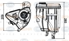 RADYATOR YEDEK SU DEPOSU BMW N47 N57 N54 B47 F10 F01 F07 F11 F12 F13 F06