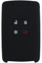 KONTAK ANAHTAR KUMANDA KORUYUCU KILIF SİLİKON 4 TUŞ SİYAH RENAULT TALISMAN-MEGANE 4-CLIO 5-KADJAR CAPTUR-ZOE-KOLEOS