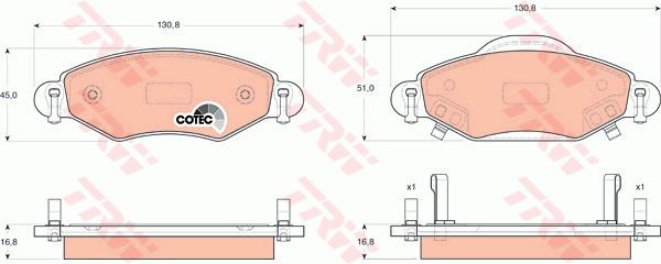 ÖN BALATA YARIS 1.0 99 9.05 1.3 02-9.05 1.4 D4D 01 9.05 1.5 VVTI TS 04/2001 9.05
