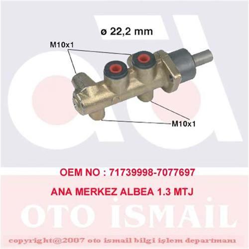 ANA MERKEZİ PALIO 1.0-1.2 98 > ALBEA 1.098 > 22.22mm