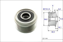 ŞARJ DİNAMO ALTERNATÖR KASNAĞI ASTRA H-CORSA C-D-COMBOC-D-MERIVA-TIGRA-DOBLO-FIORINO-PUNTO-PALIO- 1.0-1.2-1.4-1.3 CDTI