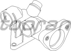 755 TERMOSTAT YUVASI FLANŞI PASSAT 1.8-1.8T 96-00 - A4 1.8-1.8T-2.4 95-01 - A6 1.8-1.8T 95-05
