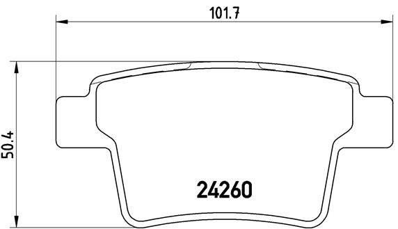 ARKA FREN BALATASI MONDEO 3 04 07 JAGUAR X TYPE ESTATE 05 09