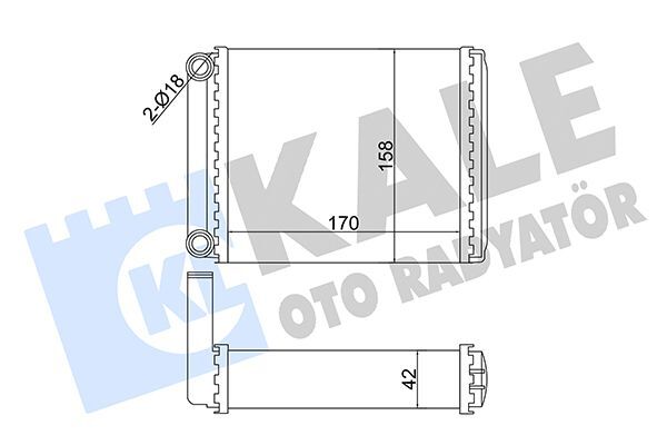 KALORIFER RADYATORU MERCEDES SPRINTER B901 B904 95 06