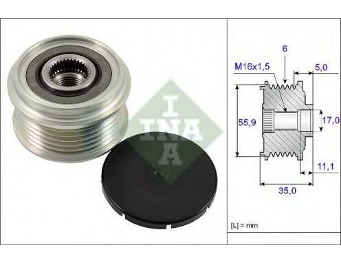 ALTERNATÖR GERGİ RULMANI AMAROK-TOUAREG-A4-A5-A6-Q5-Q7 2.0-2.7-3.0 TDI DDXA/B-BKS-CATA-DAUA-CLAB