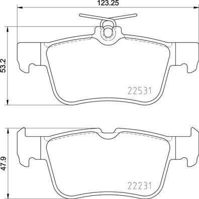 ARKA FREN BALATASI GALAXY 3 1.5. 2.0. 2.0 TDCI. 2.0 2015 MONDEO 5 14 FOCUS 4 18