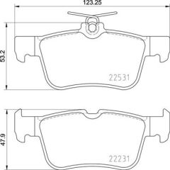 ARKA FREN BALATASI GALAXY 3 1.5. 2.0. 2.0 TDCI. 2.0 2015 MONDEO 5 14 FOCUS 4 18